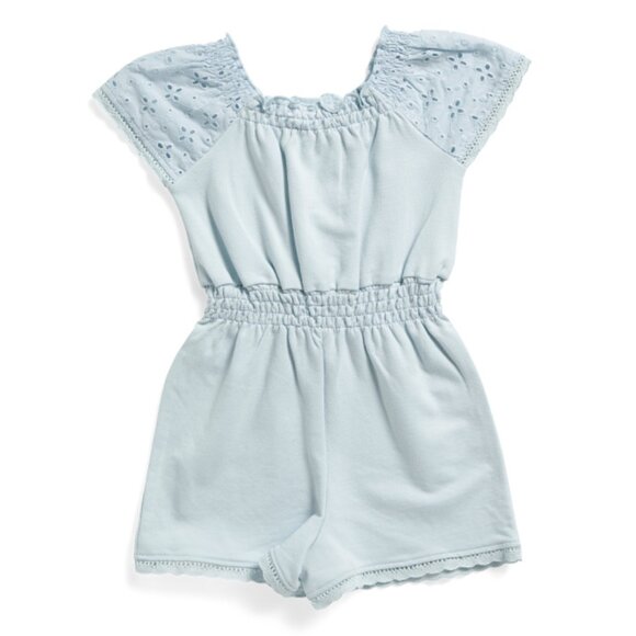 SPLENDID Ocean Toddler Girls Breezy Eyelet Romper - Picture 1 of 2
